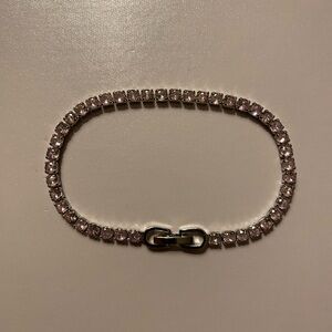 7CT Pink Lab Created Diamond Tennis Bracelet 14K Gold Plated
